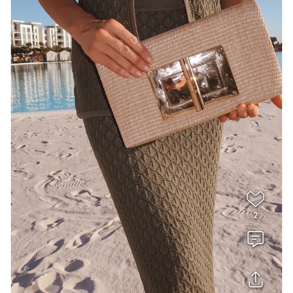 Elegant Cream Clutch Bag